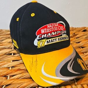 Signed Matt Kenseth #17 2003 Nascar Winston Cup Championship Hat Baseball Cap